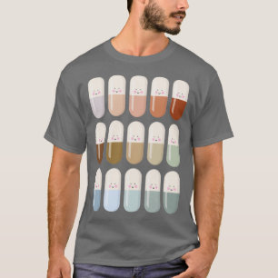 Niedliche Kapseltabletten T-Shirt