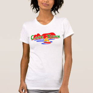 Niedliche Kapstadt-Damen-kundengerechter T - Shirt