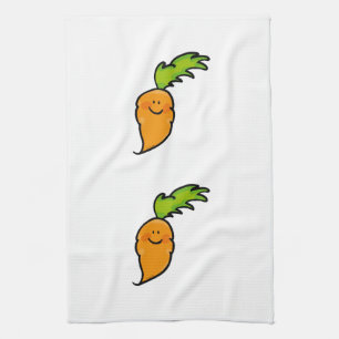 niedliche Karotte Küchentuch
