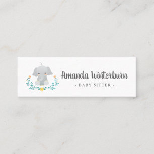 Niedliche Karte des Babysittergeschäfts