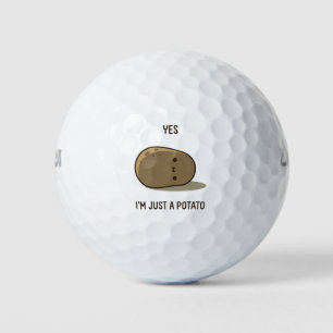 Niedliche Kartoffel Golfball
