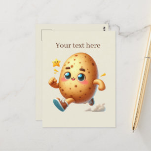 Niedliche Kartoffelliebhaber Postkarte