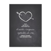 Niedliche Karton-Save the Date-Postkarten