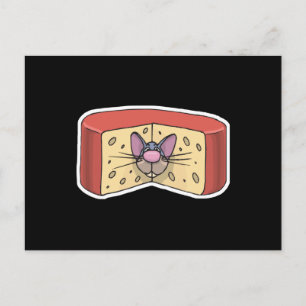 niedliche Käsemaus Postkarte