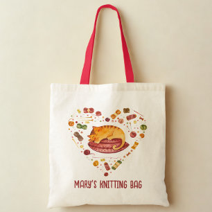 Niedliche Kat- und Garntasche Tragetasche