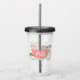 Niedliche Kätzchen Acryltrinkbecher