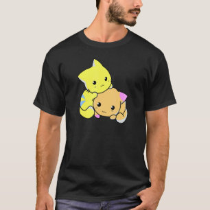 Niedliche Kätzchen, die Katze spielen T-Shirt