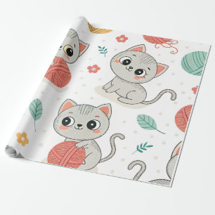 Niedliche Kätzchen Geschenkpapier