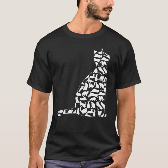 Niedliche Kätzchen Katze 5 T-Shirt (Vorderseite)