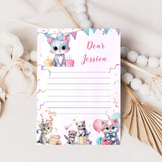 Niedliche Kätzchenzeit Kapselnotizkarte Einladung