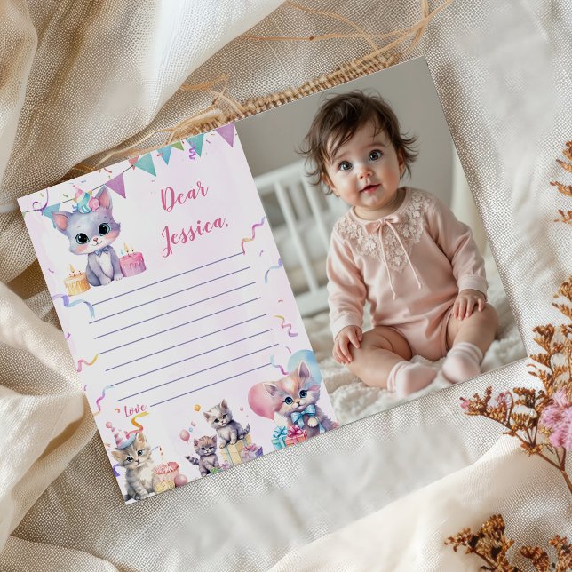 Niedliche Kätzchenzeit Kapselnotizkarte Einladung (Von Creator hochgeladen)