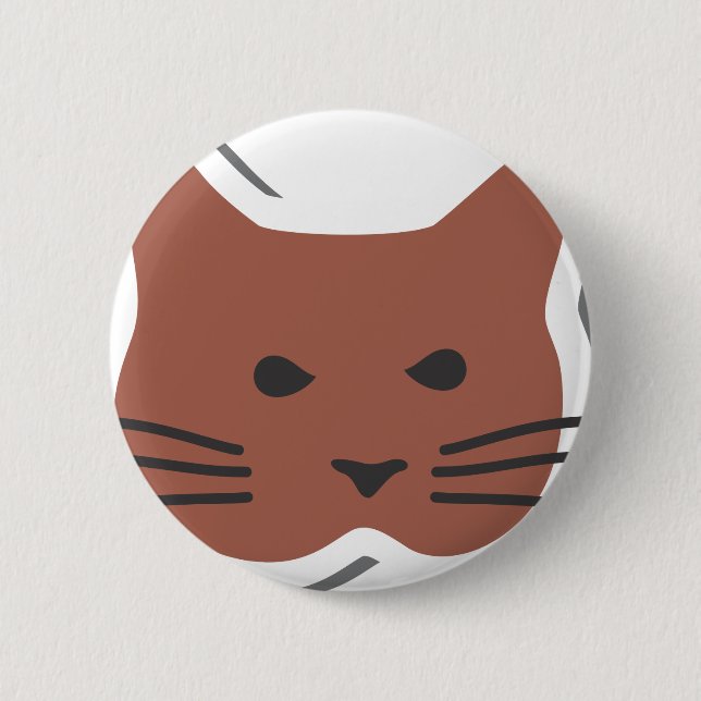 Niedliche Katze 2 Button (Vorderseite)