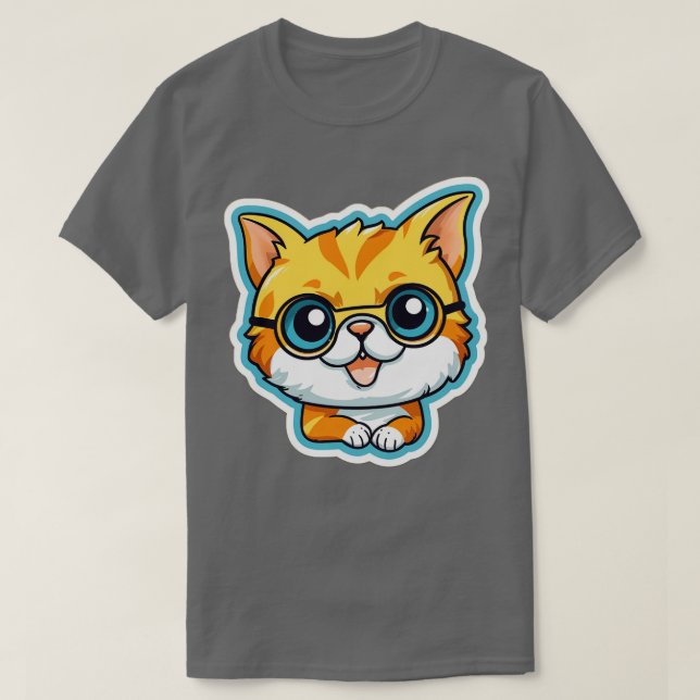 Niedliche Katze 41 T-Shirt (Design vorne)