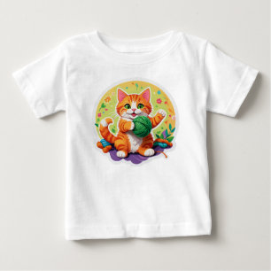 Niedliche Katze Baby T-shirt