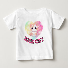 Niedliche Katze Baby T-shirt