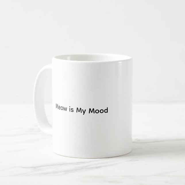 Niedliche Katze Bequemliche Gespräche Kaffeetasse (Vorderseite Links)