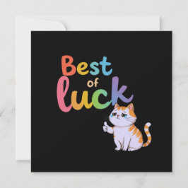 Niedliche Katze Bestes Glück: Spaß und Spaß vertei Einladung