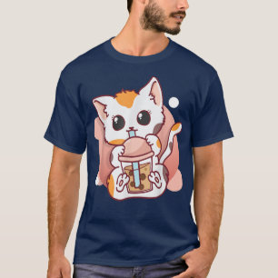 Niedliche Katze Boba Tea Bubble Tee Anime Kawaii W