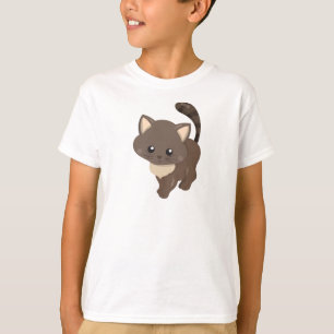 Niedliche Katze, braune Katze, kleine Katze, Kitty T-Shirt
