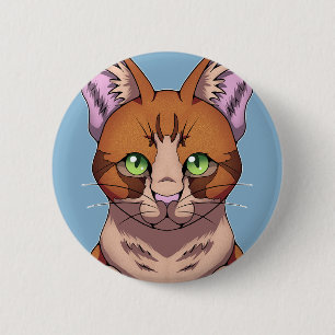 Niedliche Katze Button