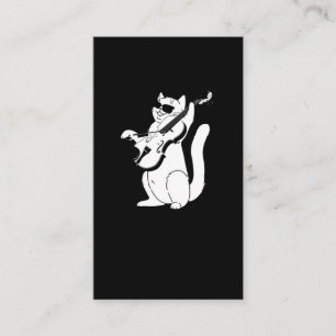 Niedliche Katze, die Violin String Instrument Musi Visitenkarte