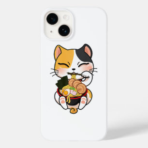 Niedliche Katze Eating Ramen Japanisch Nahrungskat Case-Mate iPhone 14 Hülle
