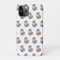Niedliche Katze Einhorn Regenbogen
