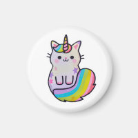 Niedliche Katze Einhorn Regenbogen