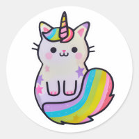 Niedliche Katze Einhorn Regenbogen