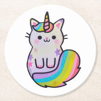 Niedliche Katze Einhorn Regenbogen