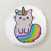 Niedliche Katze Einhorn Regenbogen