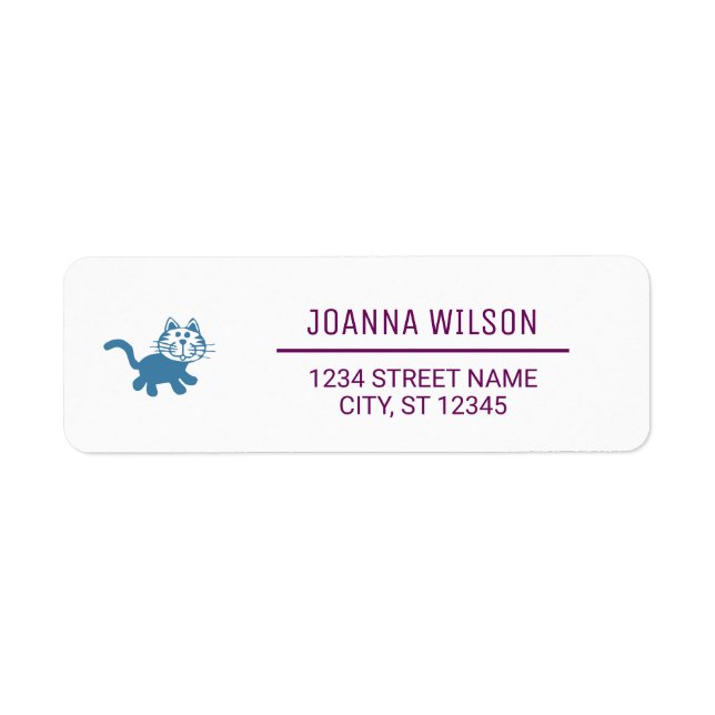 Niedliche Katze Elegante Minimalistisch Moderne Rü (Vorne)