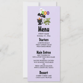 Niedliche Katze, Fledermäuse, Mama und Geist Einladung