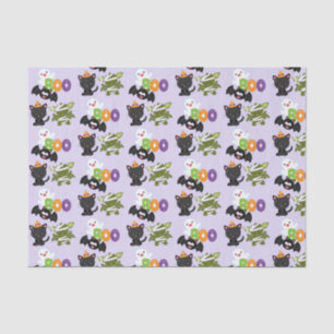 Niedliche Katze, Fledermäuse, Mama und Geist Seidenpapier