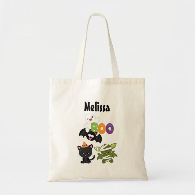 Niedliche Katze, Fledermäuse, Mama und Geist Tragetasche (Vorne)