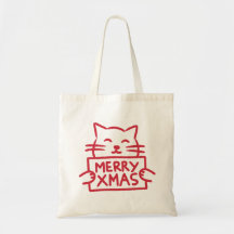 Niedliche Katze Frohe Weihnachten