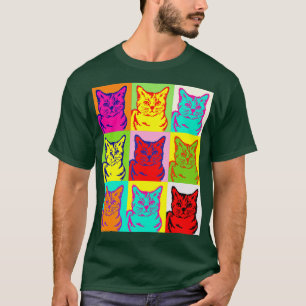 Niedliche Katze für Kätzchen Liebhaber der farbenf T-Shirt