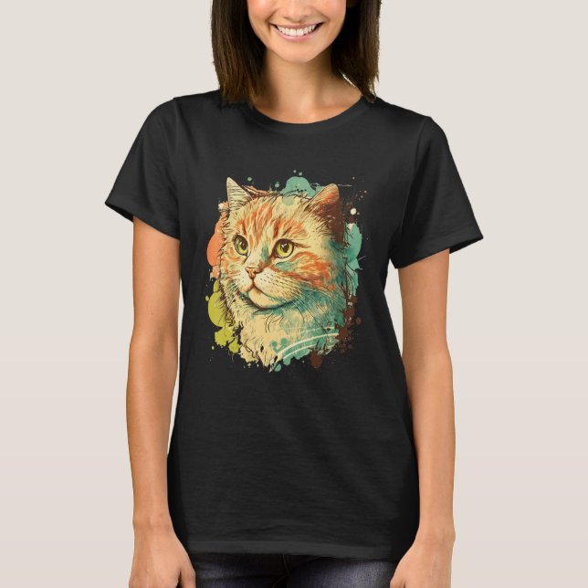Niedliche Katze für Kätzchen T-Shirt (Vorderseite)