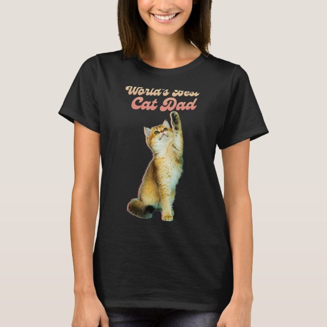 Niedliche Katze für Kitten Farbige Katze T-Shirt (Vorderseite)