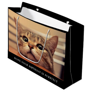 Niedliche Katze Große Geschenktasche Geschenktüte