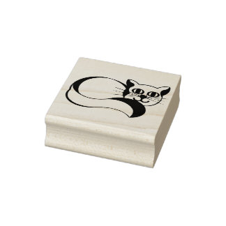 Niedliche Katze Gummistempel