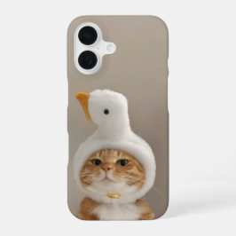 Niedliche Katze im Duck Hat iPhone 16 Slim Fit Cas Hülle