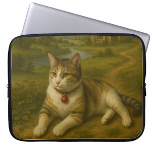 Niedliche Katze im Garten Laptop-Sieb 30 cm Laptopschutzhülle