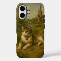 Niedliche Katze im Garten mit iPhone Case