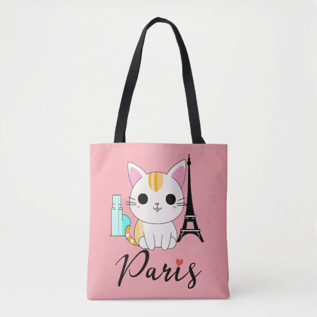 Niedliche Katze in Paris (Vorderseite)