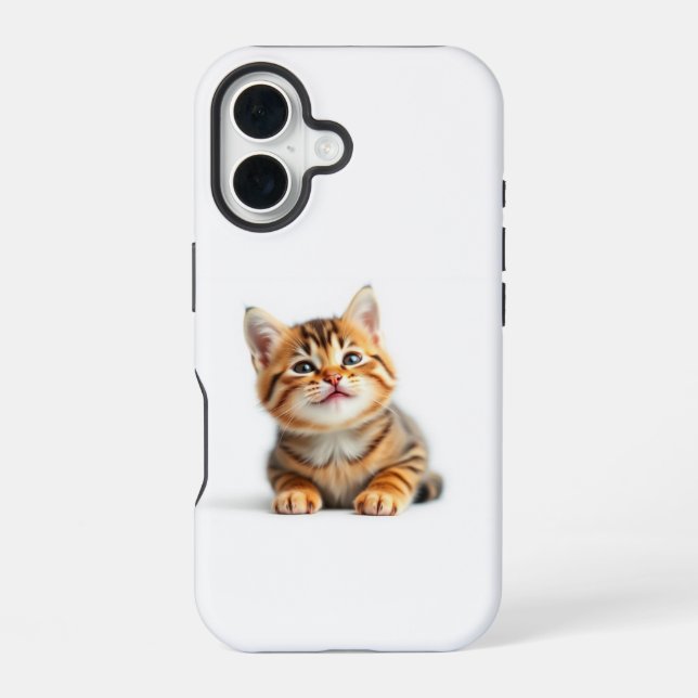 Niedliche Katze iPhone 16 Hülle (Rückseite)