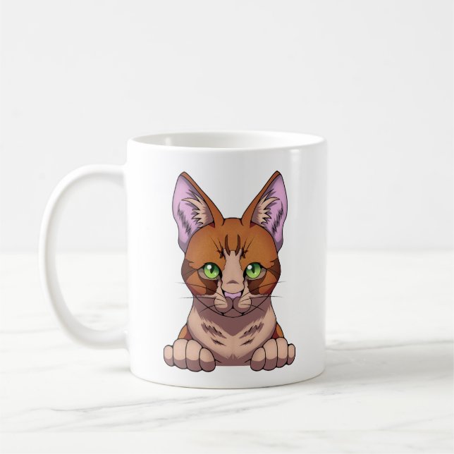 Niedliche Katze Kaffeetasse (Links)