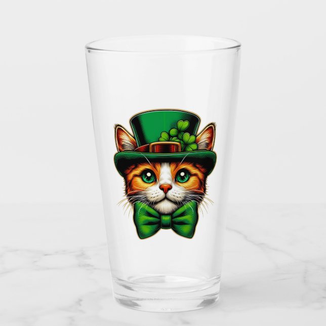 Niedliche Katze/Kätzchen Glas (Vorderseite)