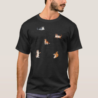 Niedliche Katze Kätzchen mit Musiknote Clever Lieb T-Shirt