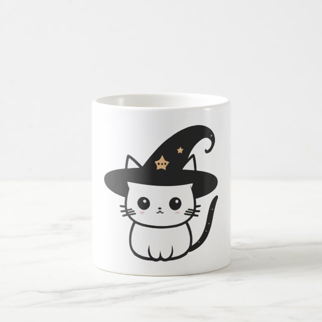 niedliche Katze | Katzen lieben Design Kaffeetasse (Mittel)